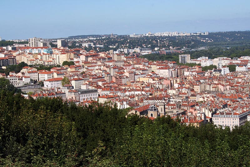 Lyon : Croix-Rousse vue de Fourvière
